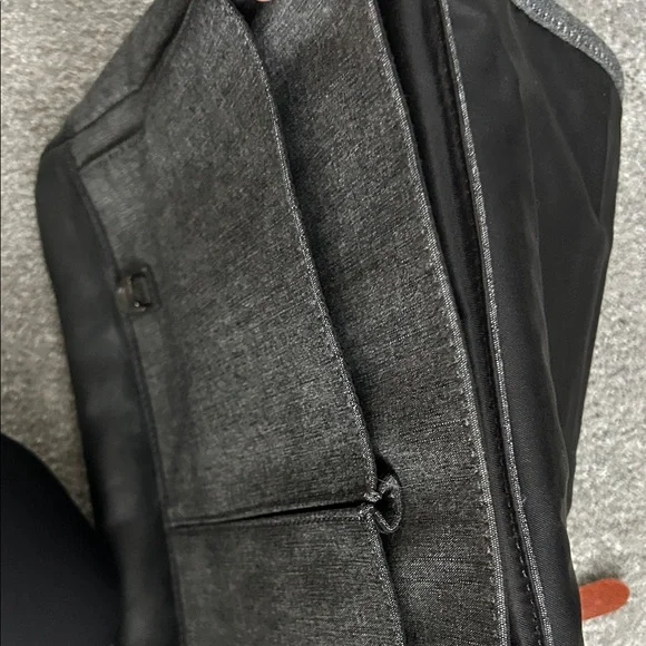 EUC Fossil Gray and Tan Messenger Bag holds laptop. - Picture 14 of 16